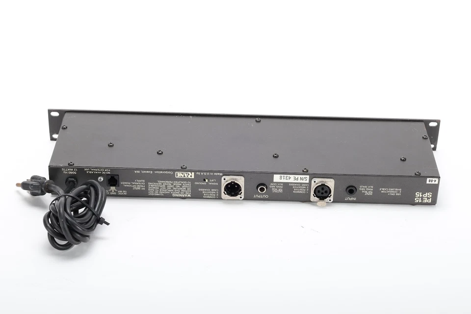 Rane PE15 2-Channel Audio Signal Processor Parametric Equalizer - Image 4 of 4