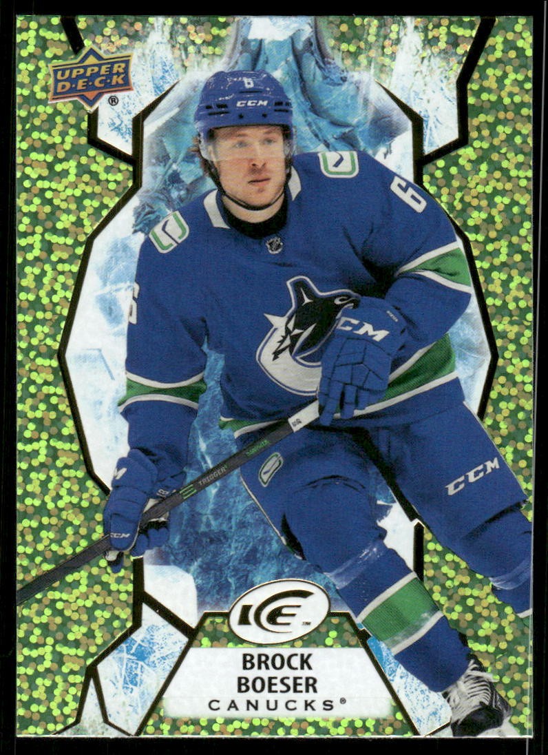 2021-22 Upper Deck Ice #12 Brock Boeser Green