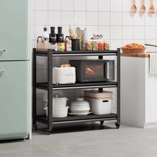 Heavy Duty Garage Shelving 3-Tier Adjustable Metal Storage Rack Metal Shelves