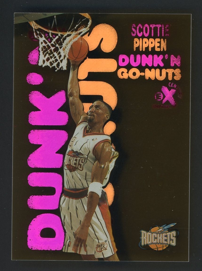 1998-99 Skybox E-X Century Dunk'N Go-Nuts #14 Scottie Pippen Rockets HOF