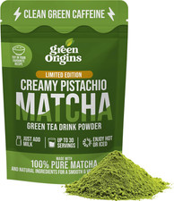 Creamy Pistachio Matcha Green Tea Drink Powder 75G, 30 Servings, Enjoy Hot or Ic