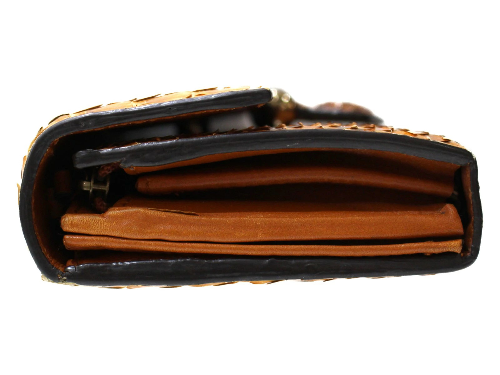 Gucci 397374 Bamboo Python Wall Orange Long Walle… - image 4