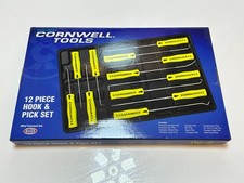 New Cornwell Tools Ctg812hpsy 12pc Hook Pick Set Hiviz Yellow Soft Grip Handle