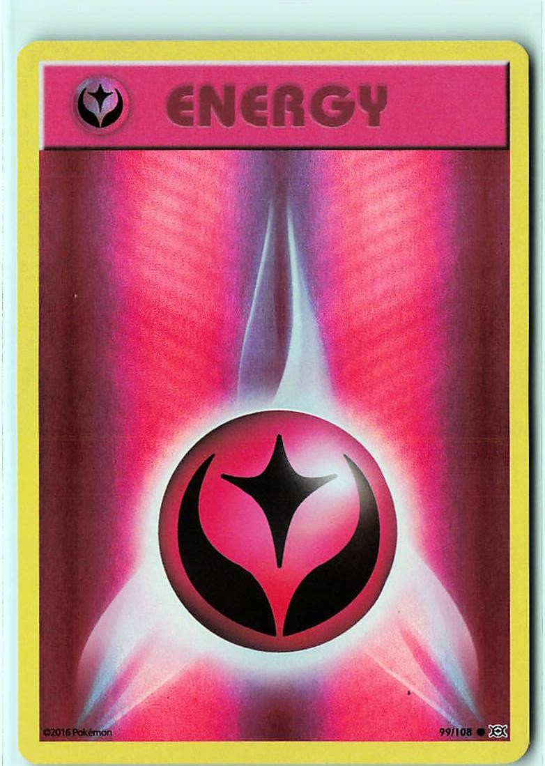 Fairy Energy 99/108 Common Evolutions Pokemon Reverse Holo Near Mint