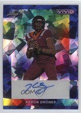 2024 Leaf Vivid Navy Blue Crystals /7 Kyron Drones #BA-KD1 Auto 11xt