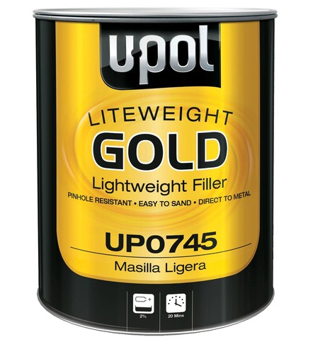 UPOL UP0745 LiteWeight GOLD filler w/hardener. FREE 2-3 DAY SHIPPING!