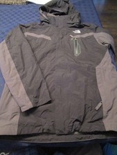 YOUTH BOYS GIRLS TNF THE NORTH FACE ZIP FRONT RAIN WIND JACKET BLACK XL 18/20