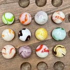 Vintage Marble Assortment (12) Swirls Flames Various Sizes — photo 5