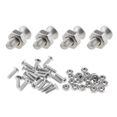 20 Sets D Series Panel Screws Nut Kit Stainless Steel M2.5x8mm Flat Head
