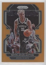 2021-22 Panini Prizm Orange Prizm 46/49 Nic Claxton Nicolas Claxton #38 pe8