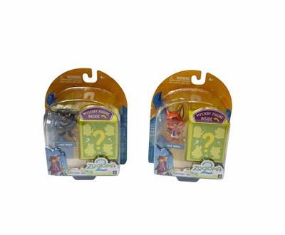 Zootopia 2 Movie MYSTERY TAILS Nick Wilde & Chief Bogo + 2 Mystery Figure Inside