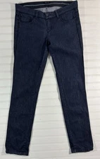 Massimo Dutti Jeans Low Rise Straight Leg Women’s Size 8 Dark Wash