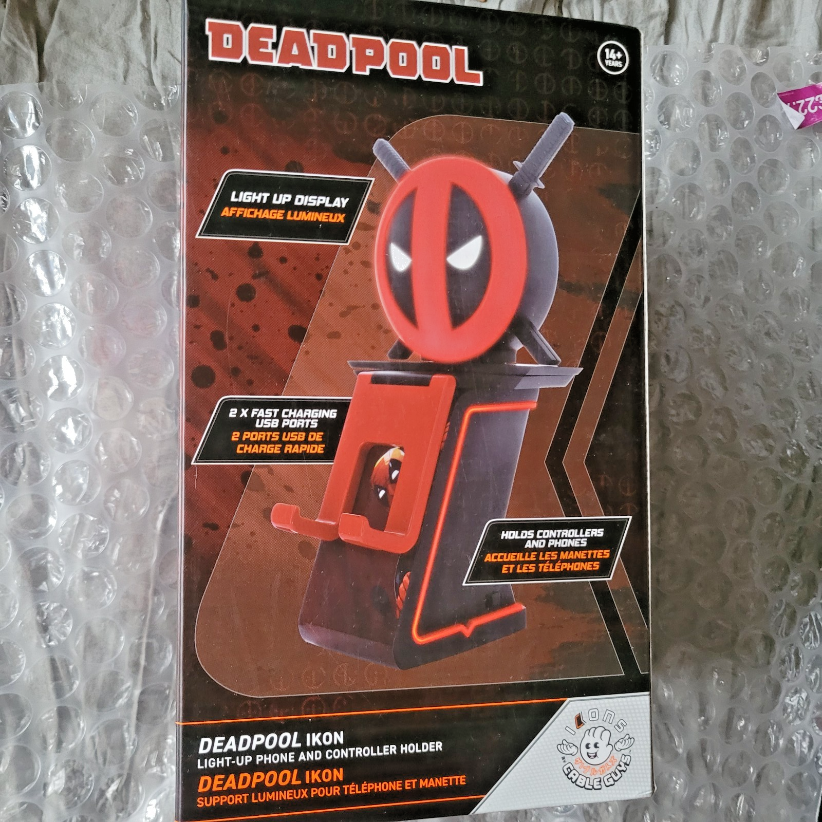 Deadpool Cable Guy Device Holder | Controller Stand & Phone Holder Red 5060525892165 - Image 3