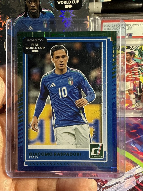 Panini Donruss Road to Fifa World Cup 26 Giacomo Raspadori #118 Parallel 038/270