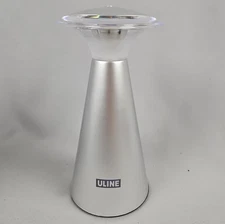 ULINE LED Lamp Touch Top Metallic SILVER H-3990SIL NIB