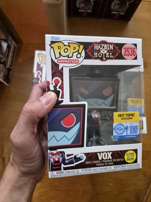 Funko Pop Hazbin Hotel VOX # 2536 HOT TOPIC EXCLUSIVE GLOWS IN THE DARK GITD