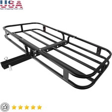 Heavy Duty Hitch Cargo Carrier Steel 500lbs Capacity Truck Van SUV All Weather