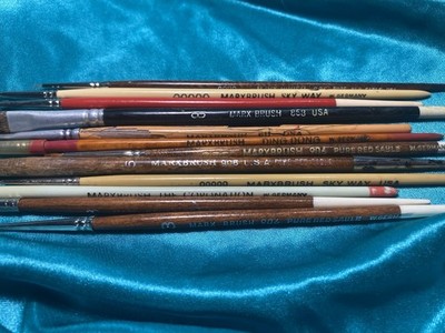 Vintage MARXBRUSH Pure Red Sable & The Coronation Paint Brushes W Germany Lot 12