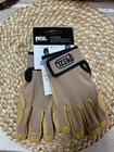 Petzl Cordex Plus Belay Rappel Leather Gloves Medium Tan Climbing Protective — photo 1