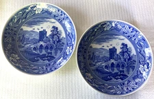 RARE Pair of Spode Blue Room Collection "Lucano" 10 inch Pasta Bowls, like new