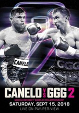 SAUL CANELO ALVAREZ vs GENNADY GOLOVKIN 2 Boxing - poster no frame
