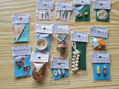 13 x Beck's Miniaturen 1:12 OVP Puppenhaus Puppenstube Kaufladen aus Sammlung