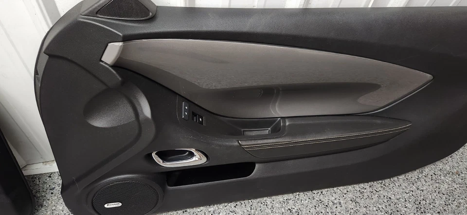 Chevrolet Camaro SS 2010-2015 juego de paneles de puerta diestros y diestros "insertos plateados" OEM Foto 3 de 4