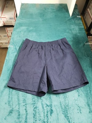 Basic Editions Shorts Size Medium Womens Blue Bermuda Beach Flat Stretch NWT