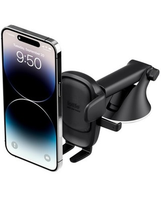 iOttie Easy One Touch 6 Universal Autohalterung Armaturenbrett & Windschutzscheibe, Schwarz 