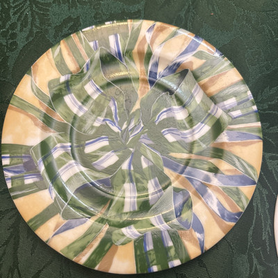 Two Philippe Deshoulieres  Ruban  Limoges Canapé 5 3/4  Plates