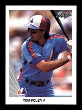 TOM FOLEY ⚾ 1990 Leaf Baseball #292 Montreal Expos