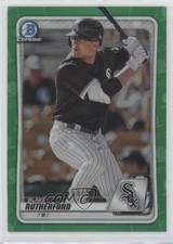 2020 Bowman Chrome Prospects Green Refractor 63/99 Blake Rutherford #BCP-13 05ns