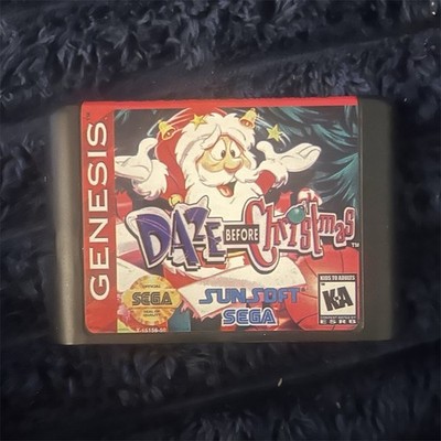 Sunsoft SEGA Daze Before Christmas Sega Genesis Game Cartridge KA Rated