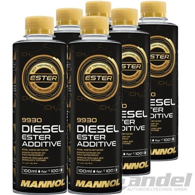 6x MANNOL DIESEL ESTER ADDITIV 9930/100 ML DIESEL ZUSATZ ADDITIV DIESELADDITIV