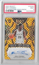 2023-24 Panini Select Sidy Cissoko Youth Explosion Auto Gold /10 #YE-OKO PSA 9