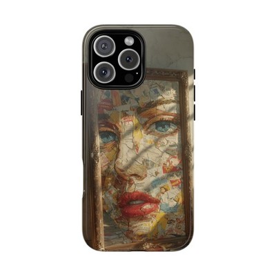 Phone Ink   Collage Woman Portrait Art   Case for iPhone, Galaxy, Pixel