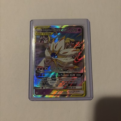 Pokémon TCG Solgaleo & Lunala GX Holo Card 75/236 Sun & Moon Cosmic Eclipse