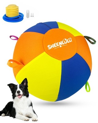 SHEENLULU Herding Ball for Dogs, 22'' Dog Training Balls with Straps for Aust...