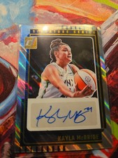 2025 panini wnba kayla mcbride autographed # ss.km silver lazer
