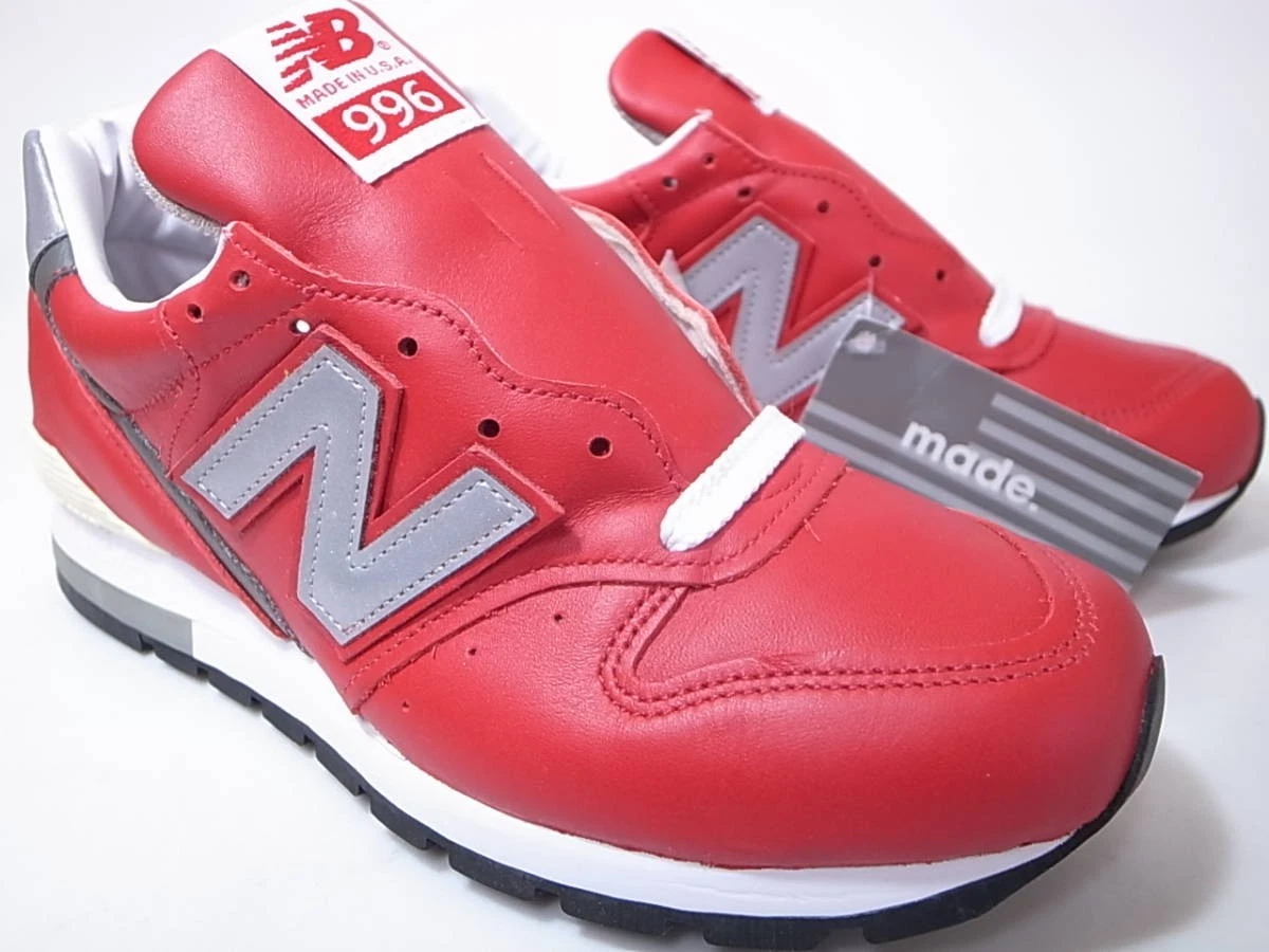Deadstock New Balance M996NCA colore rosso pelle made in USA senza scatola Us6 5