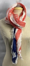 Aeropostale American Flag Scarf 45”x45” 