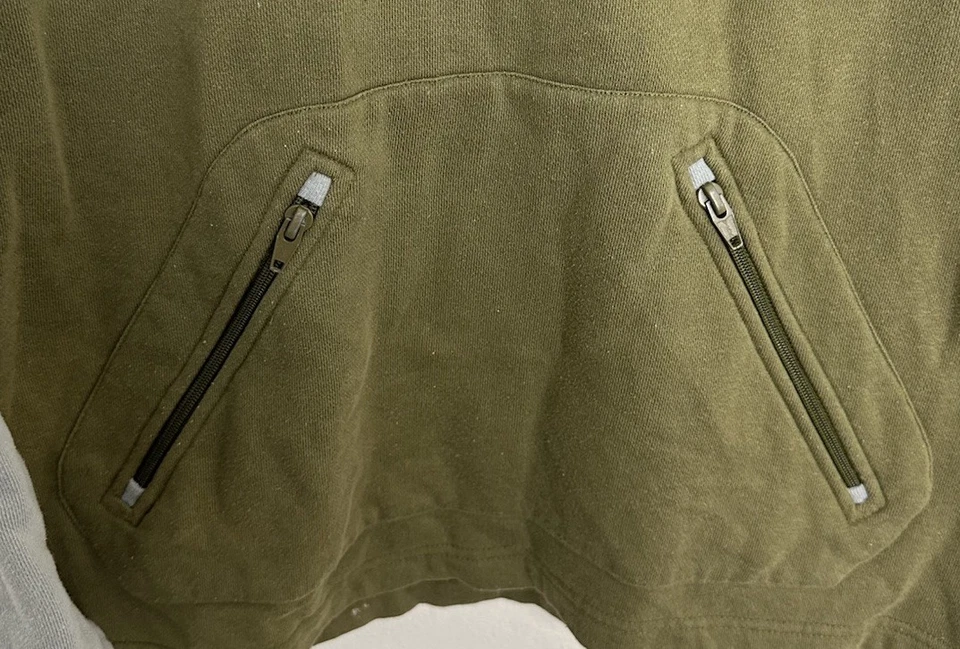 Sudadera con capucha vintage Billabong bordada de dos tonos para hombre talla grande Foto 4 de 4