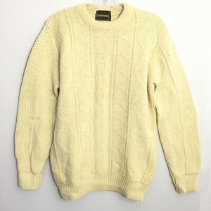 mens cream fisherman sweater