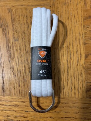 Sof Sole Sport Oval Schuhschnürsenkel Weiß