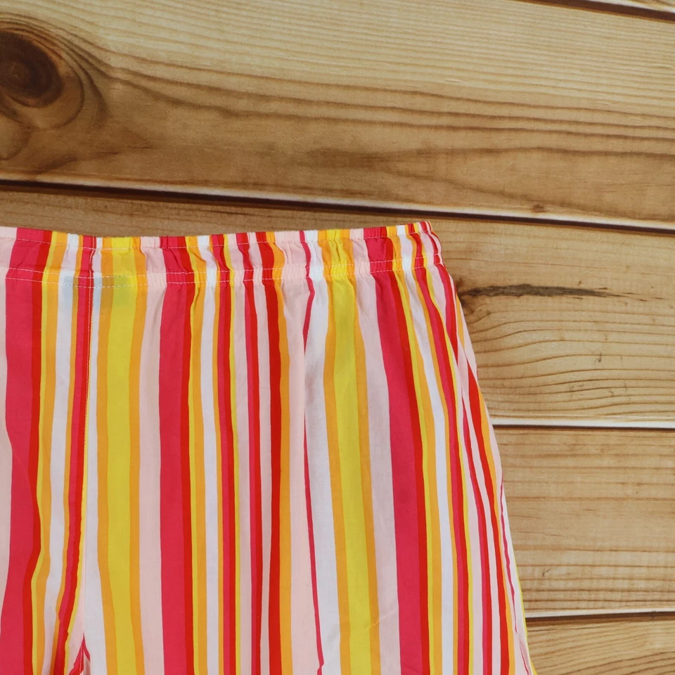 Pantalones cortos boxer Joe para mujer 2X coloridos a rayas 100 % algodón cintura elástica tiro alto Foto 3 de 4