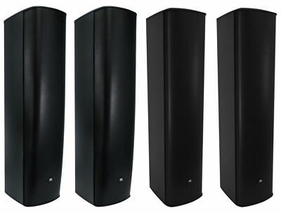 (2) JBL CBT 1000 1500 Watt Black Wall Mount Line Array Column