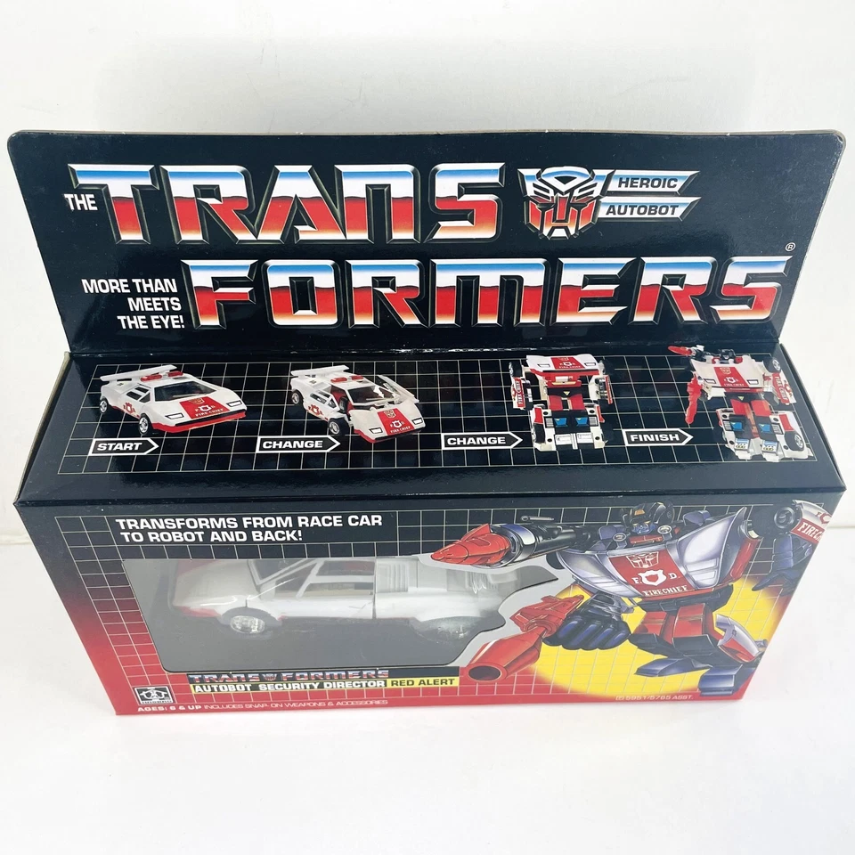Transformers G1 Red Alert Autobot Security Director Action Figure Reissue Toys - Image 2 of 4