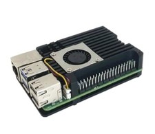Raspberry Pi 5 Aluminum Alloy Armor Case,Pi 5 Heatsink with Cooling Fan