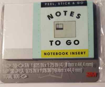 Post-it Peel, Stick, & Go Notes To Go Notebook Insert (LOC 404 PEG-1)