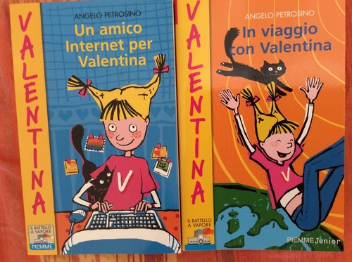 2 LIBRI PER RAGAZZE- IN VIAGGIO CON VALENTINA - UN AMICO INTERNET PER